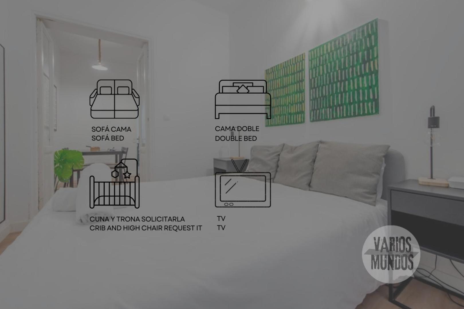 C-Cabeza Cool Apt Para 7 Al Lado De Tirso De Molina E1 Мадрид Экстерьер фото